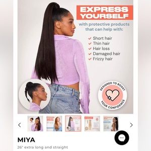 INSERT NAME HERE MIYA PONY TAIL EXTENSION